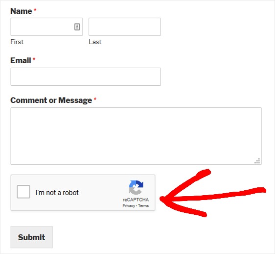  reCAPTCHA in form, How to build spam-free wordpress contact forms