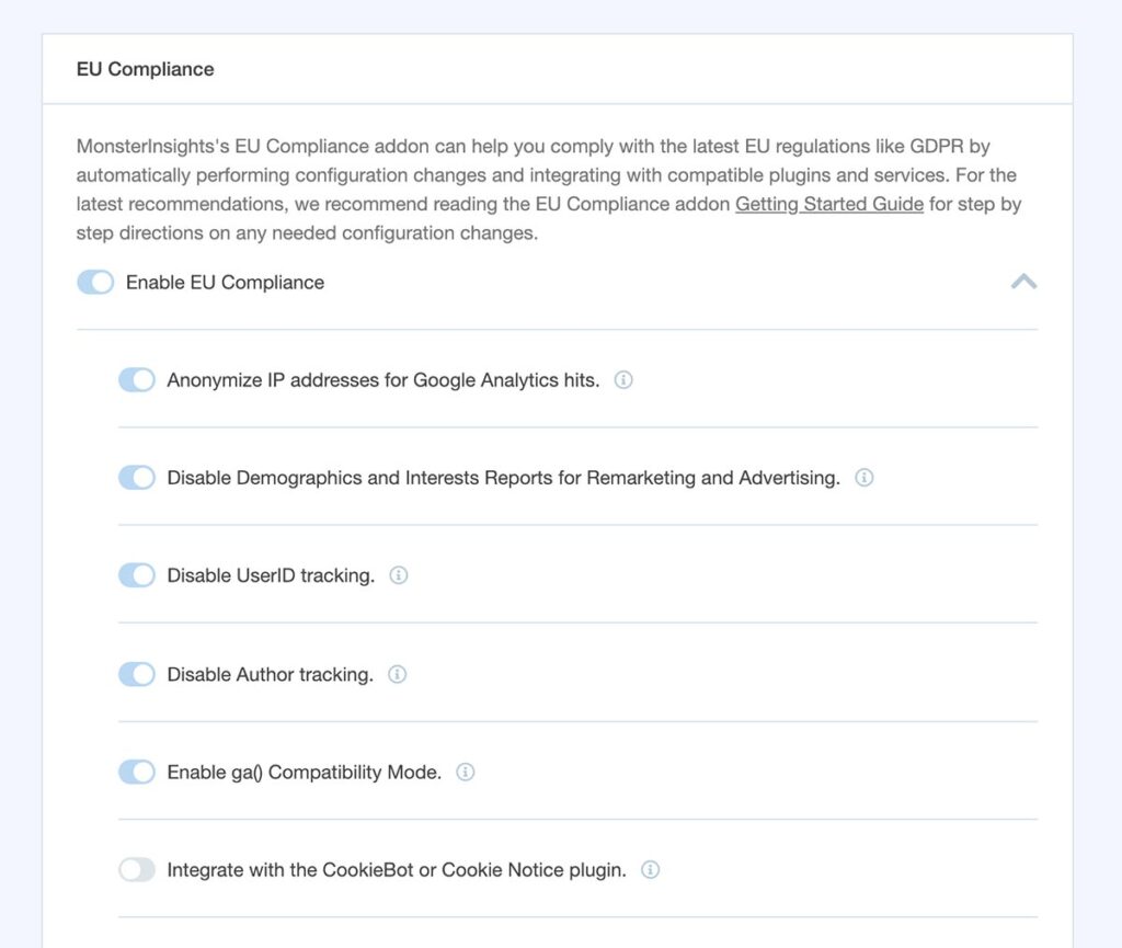 EU-Compliance-settings-panel