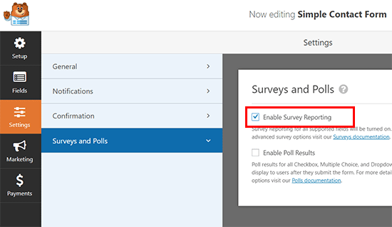 Enable survey form reporting - The Best Survey Software in 2020