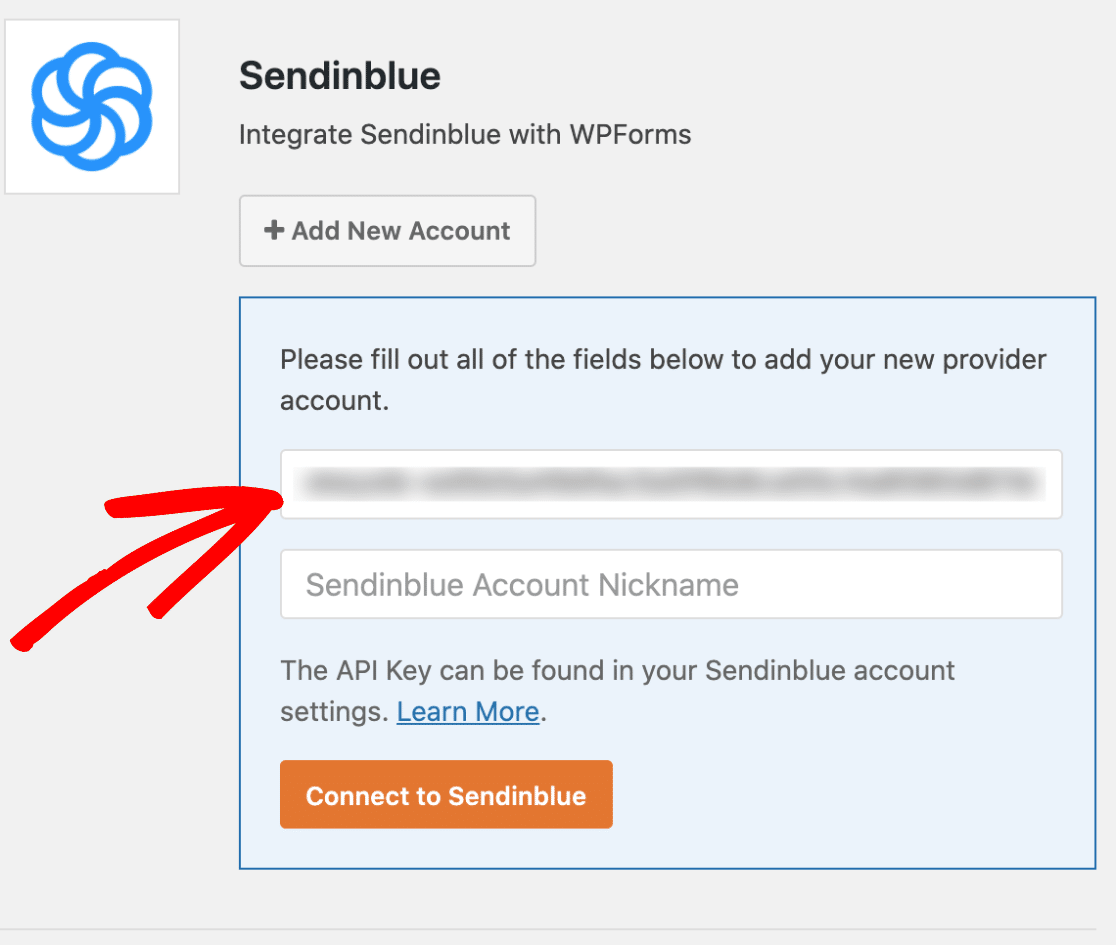 How to connect WPForms and Sendinblue in WordPress