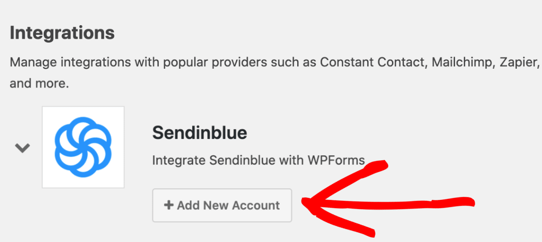 How to connect WPForms and Sendinblue in WordPress